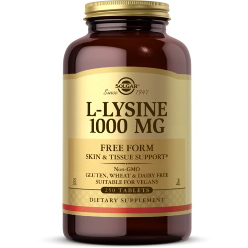 Solgar l-lysine, 1000 mg &amp;ndash; podr&amp;scaron;ka imunitetu i zdravlju kože 50 kapsula Slike