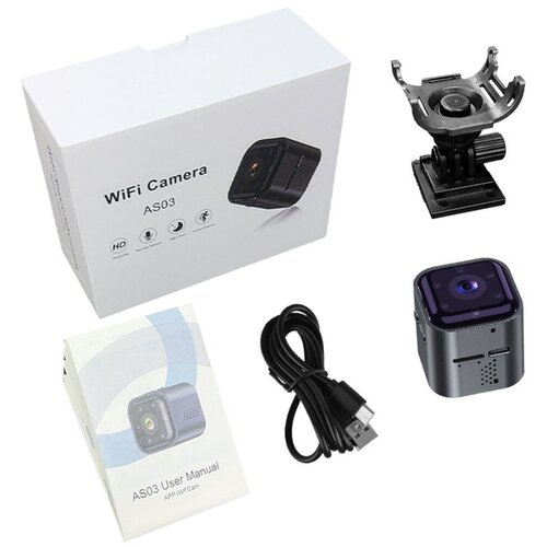 INF AS03 Mini WiFi kamera 1080P z nočnim vidom in 45-dnevno pripravljenostjo, (5000296300) Cene