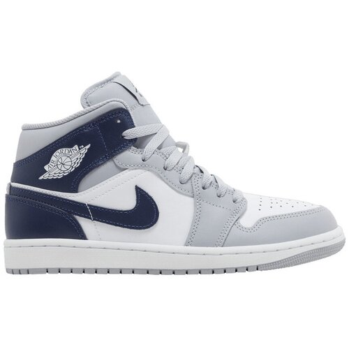 Nike Modne superge Jordan 1 Mid Wolf Grey Midnight Navy Siva Cene