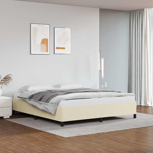  Okvir za krevet bez madraca krem 160x200 cm od umjetne kože Cijene