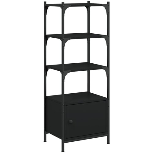 Maison Chic Knjižna omara - Knjižni regal 3-nadstropna črna 41x30x109,5 cm inženirski les, (21725578) Slike