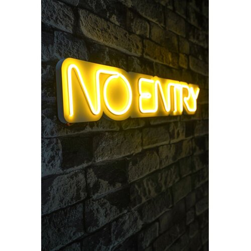 Wallity Dekorativna plastična LED rasveta No Entry Yellow Slike
