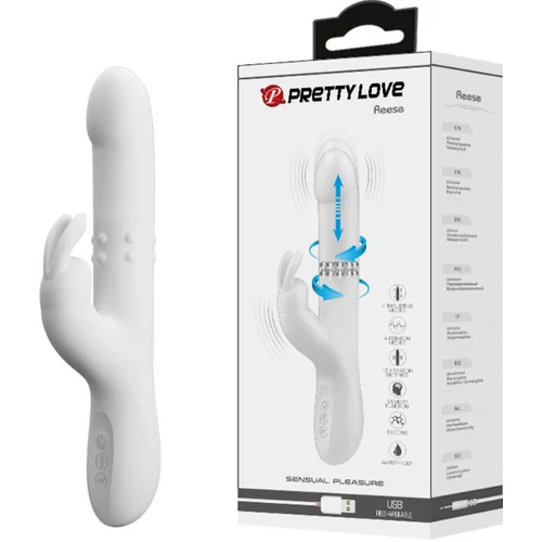 PRETTY LOVE FLIRTATION PRETTY LOVE - REESE ROTATING VIBRATOR SILVER