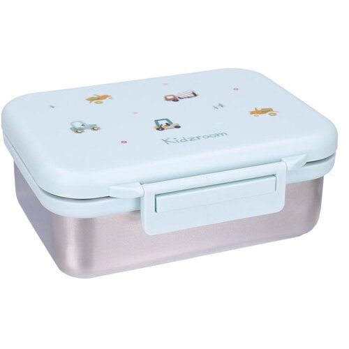 Kidzroom inox kutija za užinu s 2 pretinca - Little Story Blue Cijene