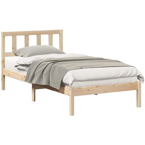 vidaXL Konstrukcija postelje Rjava 80 x 200 cm Masivno borovo les, (5000124033) Cene