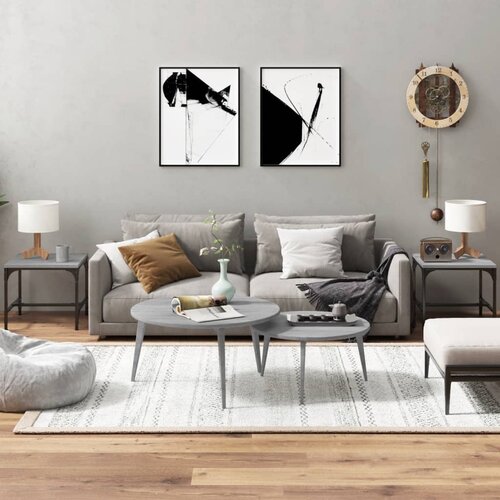 vidaXL Bočni stolići 2 kom boja hrasta 40x40x35 cm konstruirano drvo Cijene