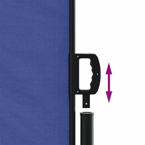  Bočna tenda na uvlačenje plava 180x1000 cm Slike