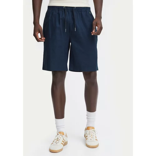 Blend Kratke hlače iz tkanine 20716628 Mornarsko modra Regular Fit