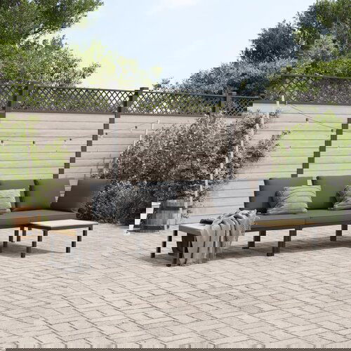vidaXL 3-dijelni set vrtnih sofa s jastucima crni aluminijski Cijene