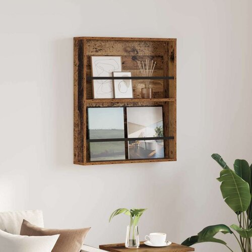  Polica za časopise Staro drvo 60 x 12 x 70 cm Konstruirano drvo Cijene