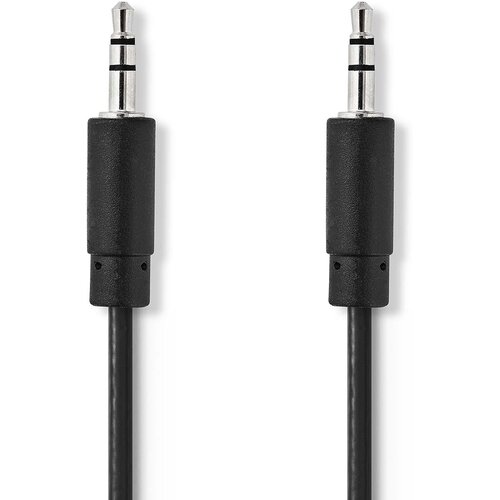 Nedis 1 m kabel stereo avdio vtič mo&scaron;ki do kompaktnega mo&scaron;kega, Črna, (5000218660) Cene