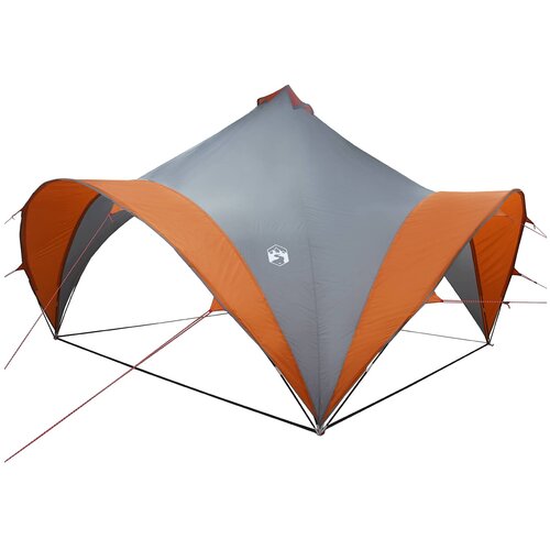 vidaXL Zabavni &scaron;otor s streho Siva in oranžna 400 x 400 x 320 cm, (5000309562) Cene