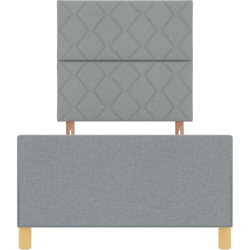  Okvir kreveta Svjetlosiva 100x200 cm Tkanina Slike