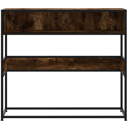 vidaXL Konzolni stol boja hrasta 90x35x80 cm od konstruiranog drva Cene