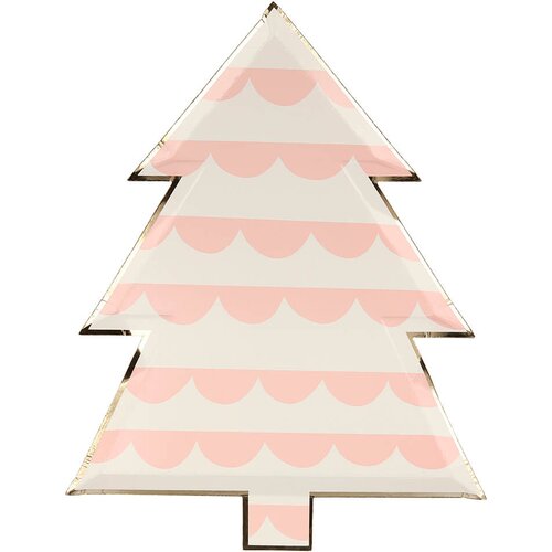 Meri Meri papirnati krožniki die cut patterned christmas tree (8 kosov) Slike