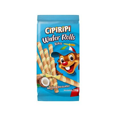 Cipiripi wafer rolls kokos 150g Cene