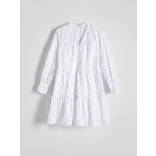 Reserved - Rupičasta mini haljina - bijela
