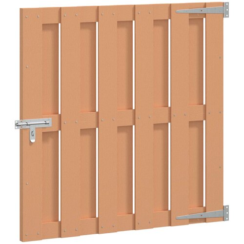  Vrtna vrata 100 x 100 cm WPC i aluminij Smeđa Cene