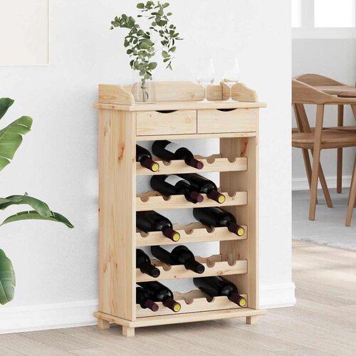  Stalak za vino Prirodna 58 x 28 x 90 cm Masivno drvo bora Cijene