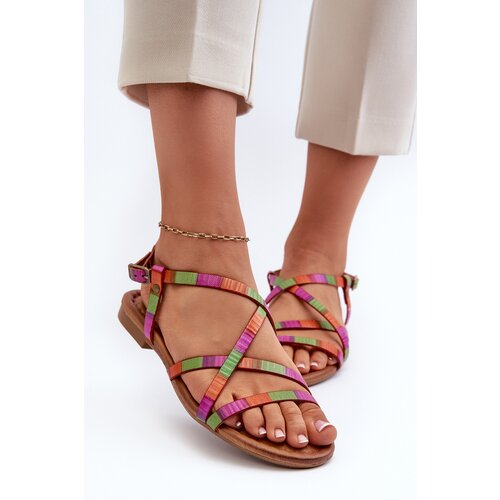 Maciejka Flat Women's Leather Sandals Cijene