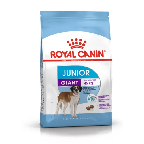 Royal Canin SHN Giant JUNIOR, Potpuna hrana za pse specijalno za štence divovskih pasmina (konačne težine > 45 kg) od 8 do 18/24 mjeseci starosti, 15 kg