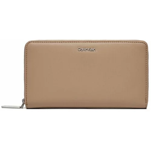 Calvin Klein Velika ženska denarnica Ck Must Z/A Wallet Xl K60K608164 Siva