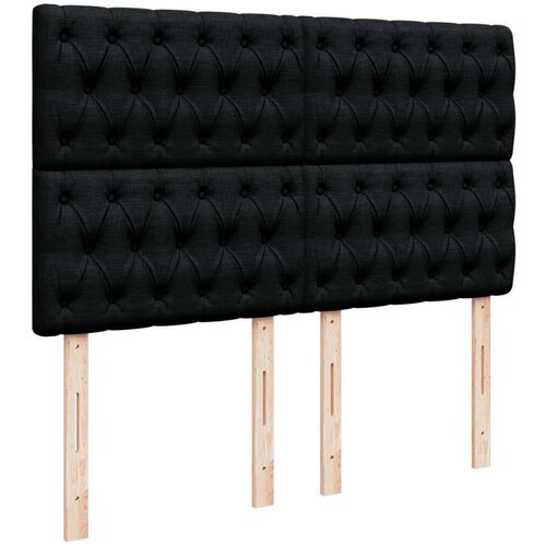 vidaXL Krevet s oprugama i madracem crni 160x200 cm od tkanine Cene