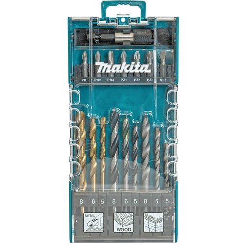 Makita 17-delni set za vrtanje in vijačenje D-74887 Slike