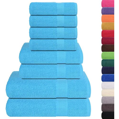  Set ručnika od 8 dijelova FROGN tirkizni 360 g/m&amp;sup2; Slike