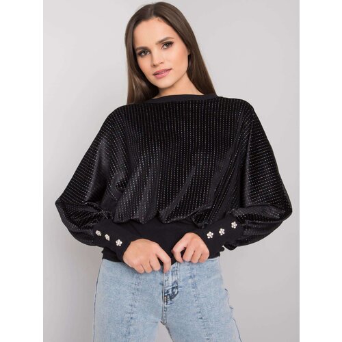 RUE PARIS Blouse-RV-BZ-7348.11-black Cene