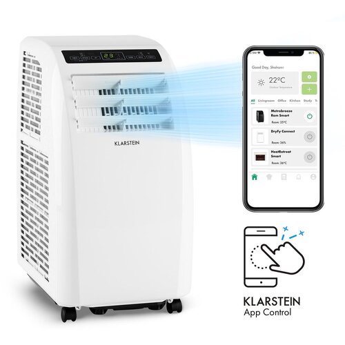 Klarstein Metrobreeze Rom Smart, mobilna klimatska naprava, 10000 BTU/3,0 kW, energijski razred A, daljinski upravljalnik Cene