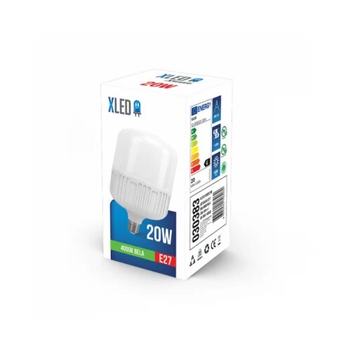 Xled E27 CL-SFQ020 20W LED Sijalica 4000K/80x148mm/185-265V/1450Lm,Bela Cene