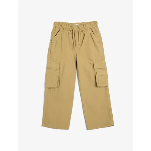 Koton Cargo Pants with Pocket Detail Laced Waist Cotton.
