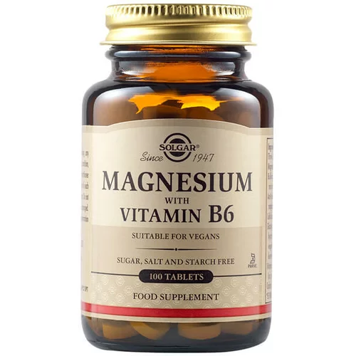 Solgar Magnezij z vitaminom B6, tablete