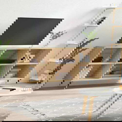 vidaXL TV ormarić boja hrasta 103 5x30x50 cm od konstruiranog drva Cijene