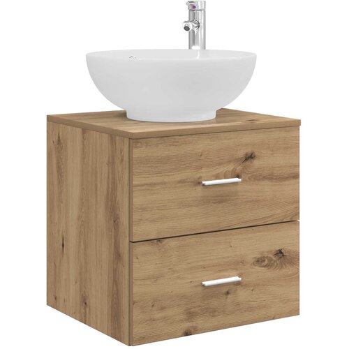 vidaXL Umivalnik s pritrditev na steno Artisan hrast, (5000245494) Cene