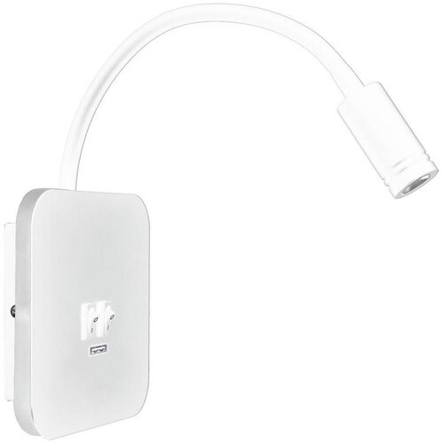  LED fleksibilna zidna lampica sa USB BASE LED/8W + LED/2W/230V bela Cene