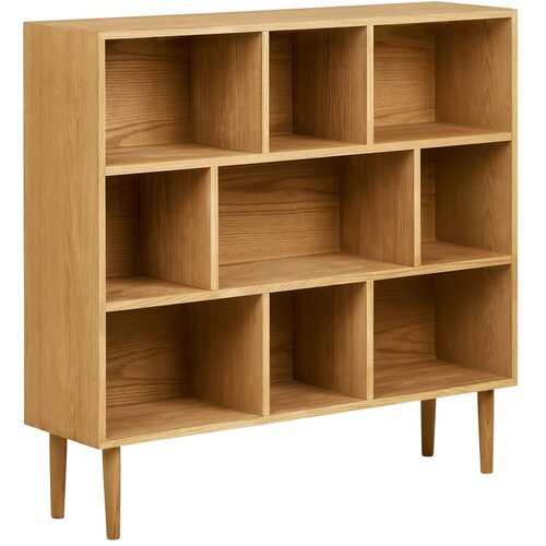 House Nordic Biblioteka u dekoru hrasta u prirodnoj boji 30x104,5x112 cm Oshawa &amp;ndash; Slike