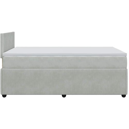Box spring krevet s madracem svjetlosivi 120x200 cm bar&amp;scaron;unasti Slike