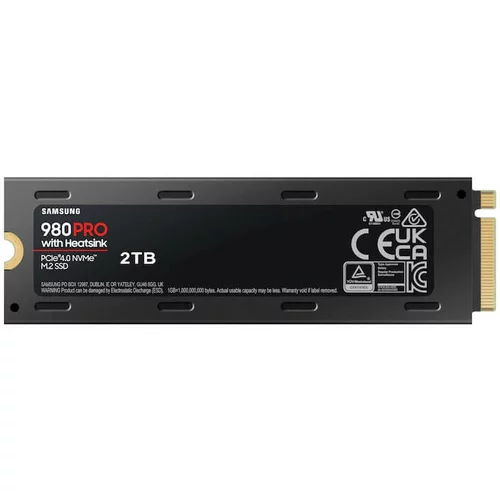 Samsung SSD 980 Pro z NVME M.2 PCIe 4.0 2 TB diska SSD pogon, (20322045)