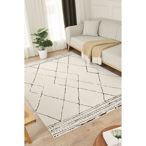 Conceptum Hypnose tepih Jung 7186, 80 &times; 300 cm, krem / crna Cene