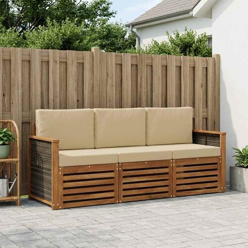  Setovi sofa 3 kom. Čvrsto drvo akacije Slike