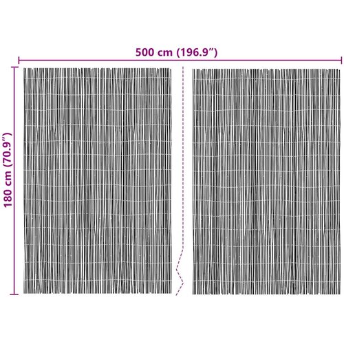  Bambusova ograda Prirodna 500 x 180 cm bambus Slike