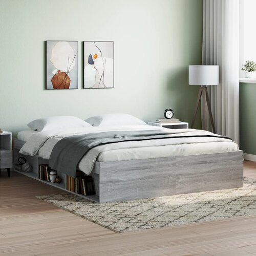 vidaXL Posteljni okvir siva sonoma 140x200 cm Cene