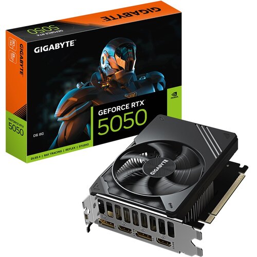 Gigabyte GeForce RTX 5050 D6 8G Graphics Card - 8GB GDDR6, 128bit, PCI-E 5.0, 2572MHz Core Clock, 2 x DP, 2 x HDMI, NVIDIA DLSS 4, GV-N5050D6-8GD Cijene