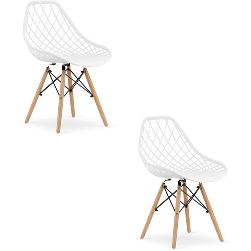 Brandless SAKAI stol - bel x 2, (22030528) Slike