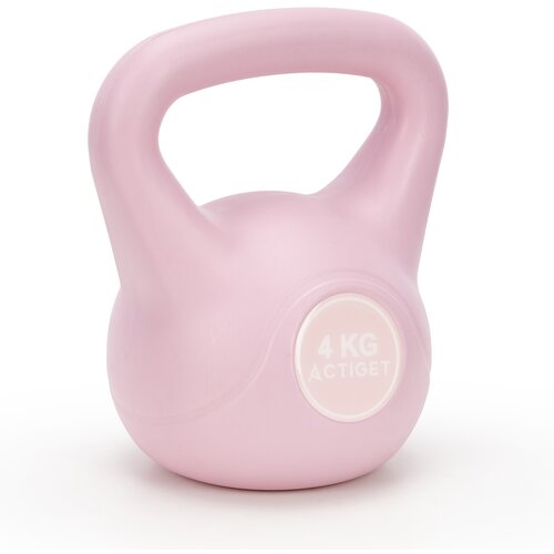 springos Vadba s kettlebellom, 4 kg, utež za vadbo, ABS, roza barva., (5000218300) Cene