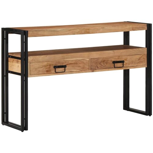  Konzolna stolica Smeđa 120 x 33 x 75 cm Čvrsto drvo akacije Cijene