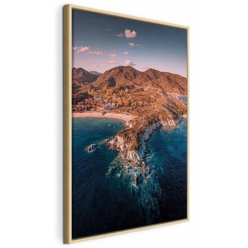  Slika - Cliff in Kalamitsi (1 Part) Vertical 60x90 U prirodnom drvenom okviru Cijene