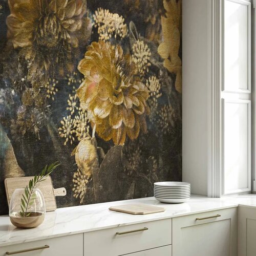  Foto tapeta - Retro Flowers - Second Variant 500x350 Slike